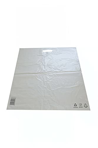 Tragetaschen LDPE COEX weiss 38 x 45 + 5 cm - 50 mµ (100 Stück) von PGV