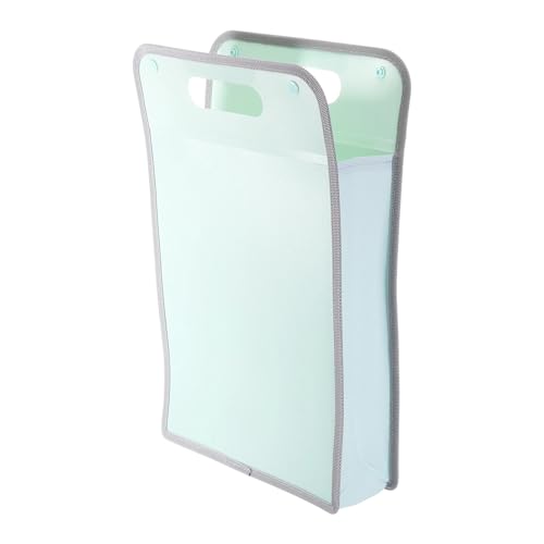 1/2 Stück Fächermappe A4 Kunststoff Akkordeon-Aktenordner Organizer mit Druckknopf for Klassenzimmer Büro Geschäft Zuhause Aufbewahrung(Green 2Pcs) von PGVXEM