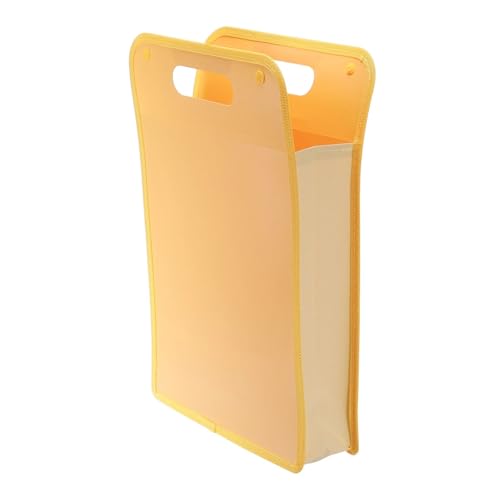 1/2 Stück Fächermappe A4 Kunststoff Akkordeon-Aktenordner Organizer mit Druckknopf for Klassenzimmer Büro Geschäft Zuhause Aufbewahrung(Yellow 2Pcs) von PGVXEM