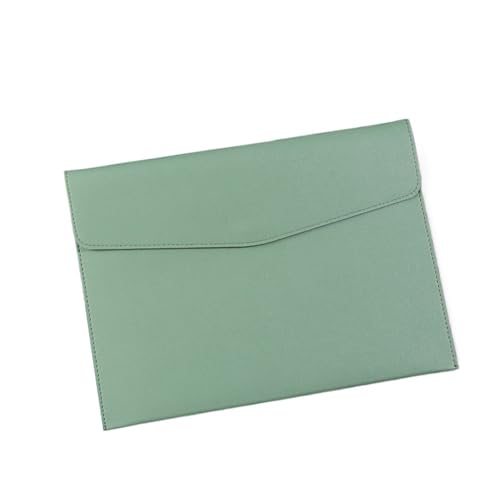 1 Stück A4 Dokumententasche Leder Aktenordner Datenpaket Aktentasche Datenvertragsrechnung Aktentasche Schulbürobedarf(Green) von PGVXEM