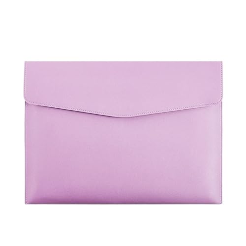 1 Stück A4 Dokumententasche Leder Aktenordner Datenpaket Aktentasche Datenvertragsrechnung Aktentasche Schulbürobedarf(Purple) von PGVXEM