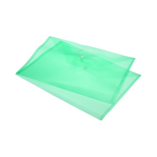 10 Stück A4-Aktenordner, Kunststoffumschläge, Ordner mit Druckknopfverschluss, Dokumenten-Organizer, Aktentasche, Ablagetasche for Schreibwaren(Green) von PGVXEM