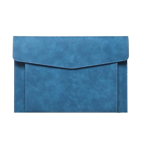 1PC Lederdokument A4-10 Umschlagdatei PU Großraumdatei Business School und Bürodokumentenbedarf(Blue bag) von PGVXEM
