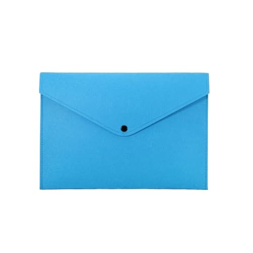 2 Stück Einfache A4-Dokumententasche mit großer Kapazität aus Filz, Aktentasche for Geschäftsakten, Aktenordner, Ablageprodukte, Aufbewahrungstasche, Organizer(2Pcs Blue) von PGVXEM