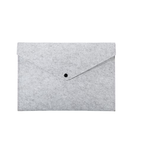 2 Stück Einfache A4-Dokumententasche mit großer Kapazität aus Filz, Aktentasche for Geschäftsakten, Aktenordner, Ablageprodukte, Aufbewahrungstasche, Organizer(2Pcs Gray) von PGVXEM
