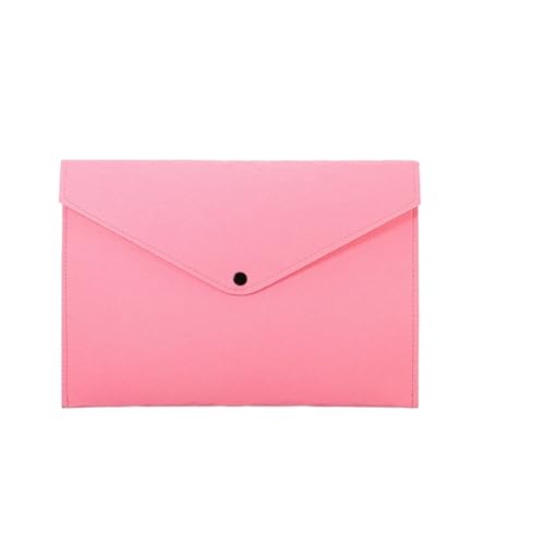 2 Stück Einfache A4-Dokumententasche mit großer Kapazität aus Filz, Aktentasche for Geschäftsakten, Aktenordner, Ablageprodukte, Aufbewahrungstasche, Organizer(2Pcs Pink) von PGVXEM