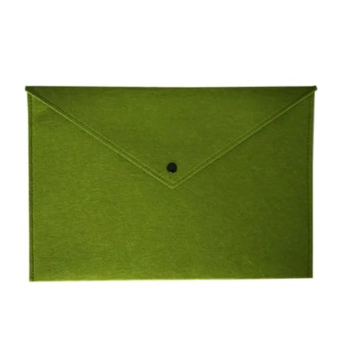 34 * 25 cm Filz Dokument Tasche Umschlag A4 Datei Tasche Dokument Halter Organizer Business Informationen Ordner Schule Büro Liefern(Green) von PGVXEM