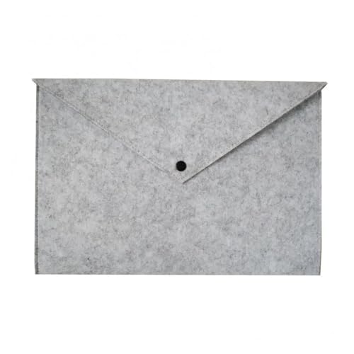 34 * 25 cm Filz Dokument Tasche Umschlag A4 Datei Tasche Dokument Halter Organizer Business Informationen Ordner Schule Büro Liefern(Light Grey) von PGVXEM