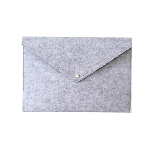 44 cm x 32 cm A3 Dateiordner mit großer Kapazität Filztaschen Business-Aktentaschen Schreibwaren-Organizer Aufbewahrungstasche Dokumententaschen Geschenke(Light Grey) von PGVXEM