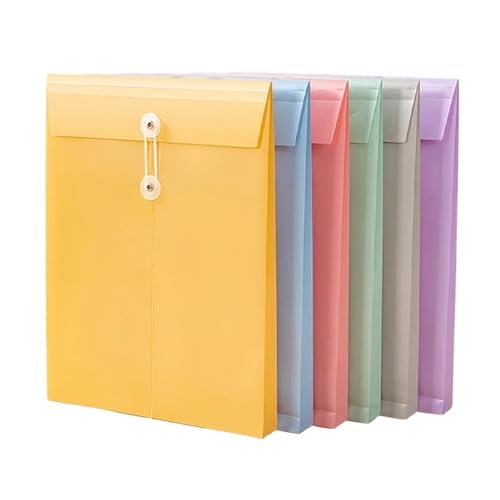 5-teiliger Dokumenten-Organizer, A4, PP-Dateiordner, Papier-Organizer, große Umschläge, A4-Datei-Organizer, große Kapazität, wasserdicht von PGVXEM