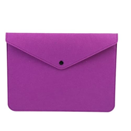 A4/A5 Multifunktionale Aktentasche aus Filz mit großem Fassungsvermögen, Knopfdesign, Umschlag, Dokumentenaufbewahrungstasche, DIY, handgefertigte Bastelwerkzeuge(Type2 A4) von PGVXEM