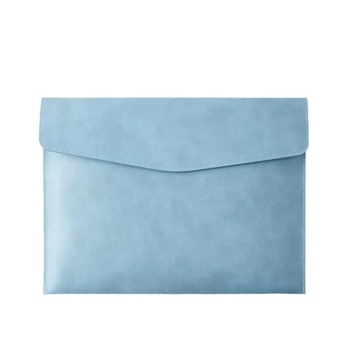 A4 A6 Leder Aktenordner Datenpaket Dokumententasche Aktentasche Datenvertragsrechnung Aktentasche Schulbürobedarf(Light blue-A4) von PGVXEM