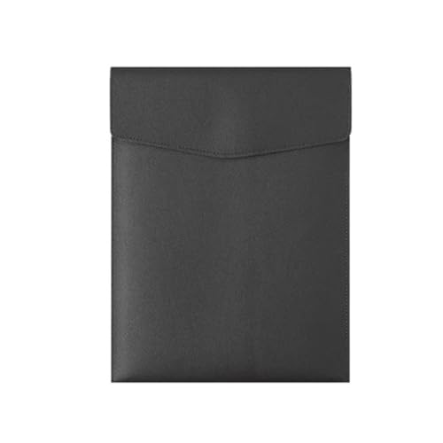 A4-Aktenordner aus Leder, große Kapazität, einfache Dokumententasche, Aktentasche for Geschäftsbüro, Papier-Organizer, Rechnung(Black gray) von PGVXEM