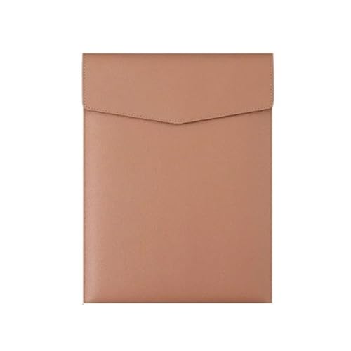 A4-Aktenordner aus Leder, große Kapazität, einfache Dokumententasche, Aktentasche for Geschäftsbüro, Papier-Organizer, Rechnung(Brown) von PGVXEM