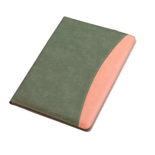 A4 Business PU Leder Padfolio Portfolio Ordner for Papier Presse Dokument Zwischenablage Spleißen Ordner Meeting Schreiben Pad Büro(A2 Folder) von PGVXEM
