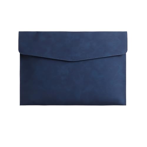 A4 Datei Lagerung Tasche Einfache Datei Ordner Business Büro Schule Datei Organizer Taschen Laptop Hülse(Blue) von PGVXEM
