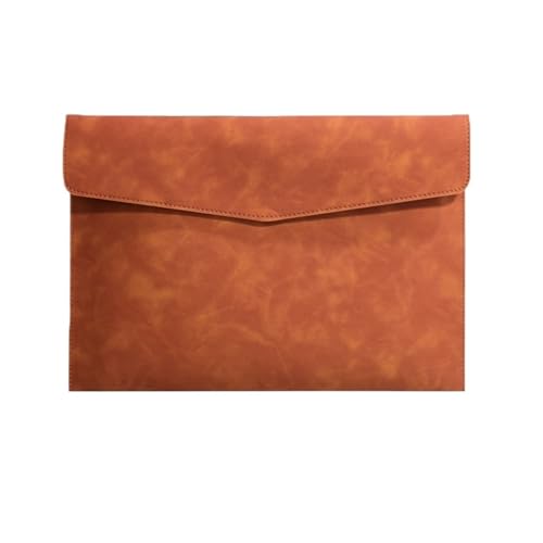 A4 Datei Lagerung Tasche Einfache Datei Ordner Business Büro Schule Datei Organizer Taschen Laptop Hülse(Brown) von PGVXEM