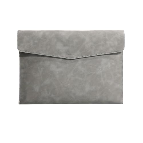 A4 Datei Lagerung Tasche Einfache Datei Ordner Business Büro Schule Datei Organizer Taschen Laptop Hülse(Grey) von PGVXEM
