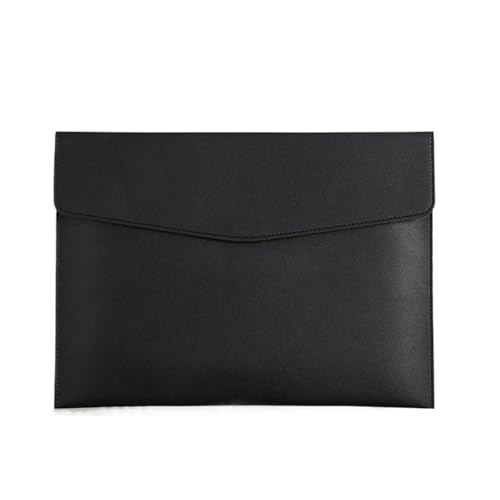 A4-Dateiordner, Lederumschlag, Dokumententasche, Aktentasche, Daten, Vertragsrechnung, Dateitaschen, Schulbürobedarf(Black) von PGVXEM