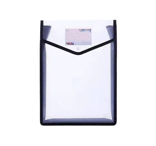 A4-Dateiordner aus Kunststoff, Umschlag, Fächermappe, Organizer, Dokumentenordner mit Druckknopfverschluss und Tasche(A4-white) von PGVXEM
