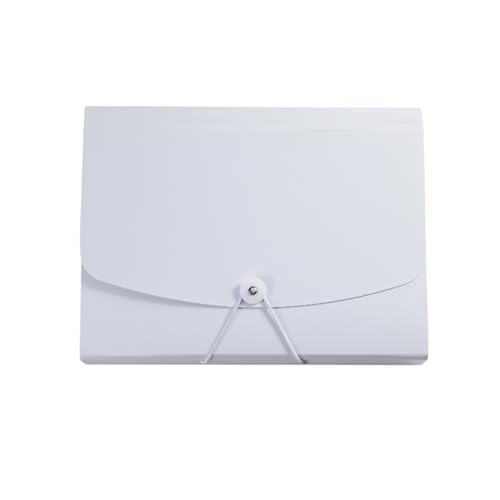 A4-Dateiordner mit großer Kapazität, mehrschichtiger, erweiterbarer Sortier-Aufbewahrungsbeutel, Ordner for Desktop-Dokumente, Vertragspapier-Datei-Organizer(White) von PGVXEM