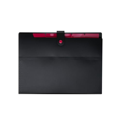 A4-Kunststoffumschläge, mehrschichtig, for den Schreibtisch, praktische Ordnertasche, multifunktionale Geschäftsaufbewahrungstasche, Bürobedarf(Pink) von PGVXEM