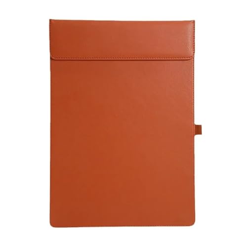 A4 Leder Klemmbrett Silber Clip Manager Unterschrift Pad Schreiben Datei Büro Treffen Vintage Ordner Menü Bord(24x34cmA4-D) von PGVXEM