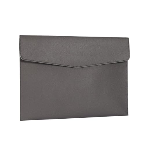 A4 Leder Schnalle Datei Tasche Einfache Verdickung Business Große Kapazität(Black) von PGVXEM