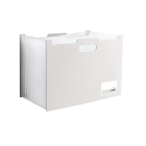 A4-Tasche, tragbarer mehrschichtiger Ordner, große Kapazität, vertikale Aufbewahrungstasche for den Schreibtisch(Beige) von PGVXEM