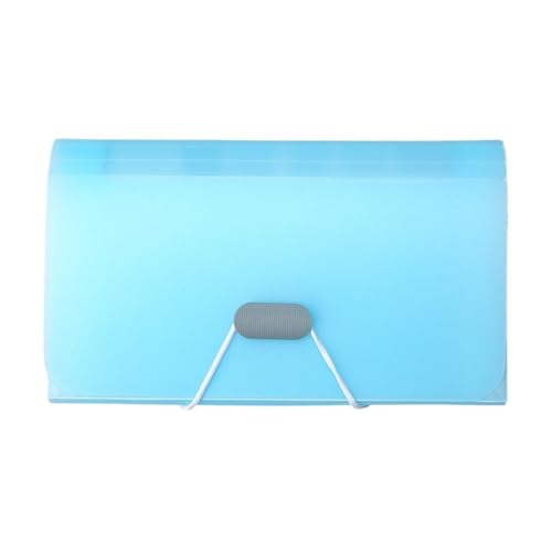 A6 Fächermappe mit Schnalle, Brieftasche, Orgeltasche, Dokumentenordner, Organizer, Aktentasche, Rechnungsordner, Familien-, Schul- und Büroordner(A6blue) von PGVXEM