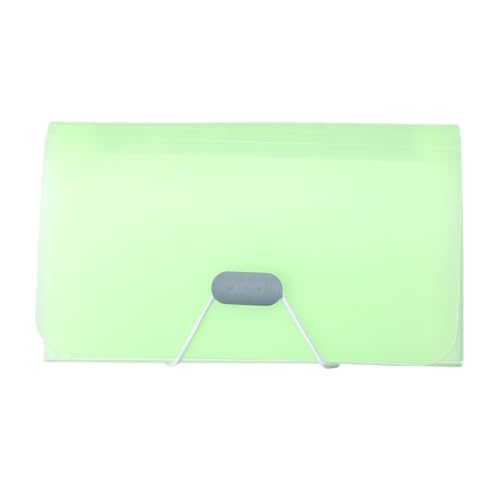 A6 Fächermappe mit Schnalle, Brieftasche, Orgeltasche, Dokumentenordner, Organizer, Aktentasche, Rechnungsordner, Familien-, Schul- und Büroordner(A6green) von PGVXEM