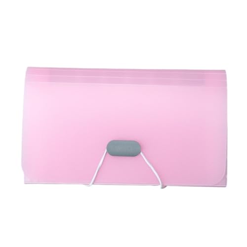 A6 Fächermappe mit Schnalle, Brieftasche, Orgeltasche, Dokumentenordner, Organizer, Aktentasche, Rechnungsordner, Familien-, Schul- und Büroordner(A6pink) von PGVXEM