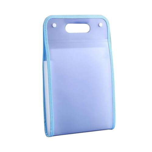 Akkordeon-Datei-Organizer, wasserdicht, Akkordeon-Ablageordner, Papier-Organizer for die Arbeit, Schule und Zuhause(Blue) von PGVXEM