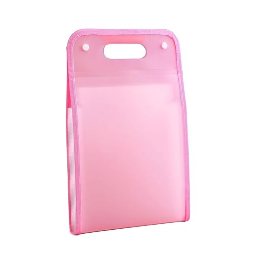 Akkordeon-Datei-Organizer, wasserdicht, Akkordeon-Ablageordner, Papier-Organizer for die Arbeit, Schule und Zuhause(Pink) von PGVXEM