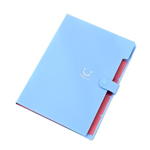 Akkordeontasche for die niedliche und lächelnde Aktenaufbewahrung, mit mehreren Schichten.(SKY BLUE) von PGVXEM