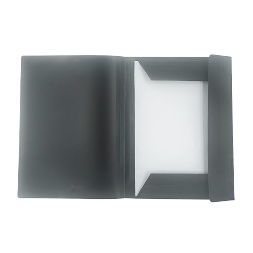 Aktenordner aus Kunststoff, A4, Design mit elastischem Riemen, erweiterbare Aktentasche, Dokumenten-Organizer mit großer Kapazität, Dokumentenorganisation(Black) von PGVXEM