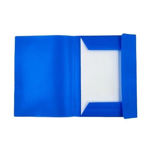 Aktenordner aus Kunststoff, A4, Design mit elastischem Riemen, erweiterbare Aktentasche, Dokumenten-Organizer mit großer Kapazität, Dokumentenorganisation(Blue) von PGVXEM