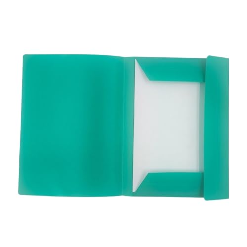Aktenordner aus Kunststoff, A4, Design mit elastischem Riemen, erweiterbare Aktentasche, Dokumenten-Organizer mit großer Kapazität, Dokumentenorganisation(Green) von PGVXEM