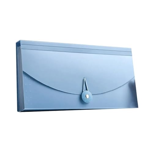 Aufbewahrungstasche, Aufbewahrungstasche for Geschäftsbelege, wasserdichter Beleg-Organizer, erweiterbarer Aktenordner mit Knopf for Unternehmen for Karten(Light Blue) von PGVXEM