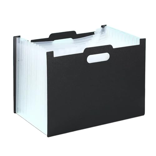 Desktop Vertikale Ordner Gehrung Organ Tasche Mehrschichtige Einziehbare Organ Lagerung Tasche(Black) von PGVXEM