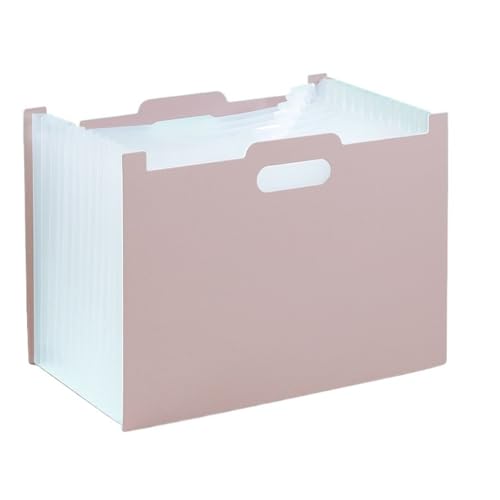 Desktop Vertikale Ordner Gehrung Organ Tasche Mehrschichtige Einziehbare Organ Lagerung Tasche(Pink) von PGVXEM