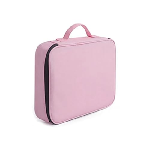 Dokumenten-Organizer, Aktentasche, A4-Ordnerhalter, Herren- und Damentaschenhülle, Geldbörse, Reisepass, Heimsafe, funktionale Aktenaufbewahrung(Pink) von PGVXEM