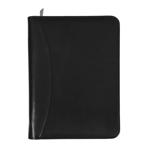 Dokumenten-Organizer, Arbeitsmappe, Schreibmappe, A5-Format, 6 Löcher, Material, professionelles Bild, mehrere Taschen von PGVXEM