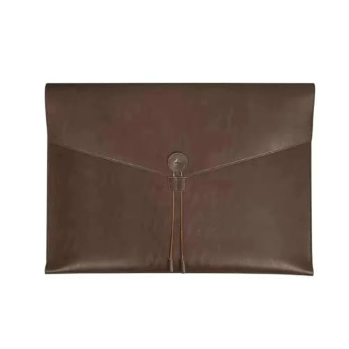 Dokumenten-Organizer aus PU-Leder im A3-Format, ideal for Zeichenpapier(Brown) von PGVXEM