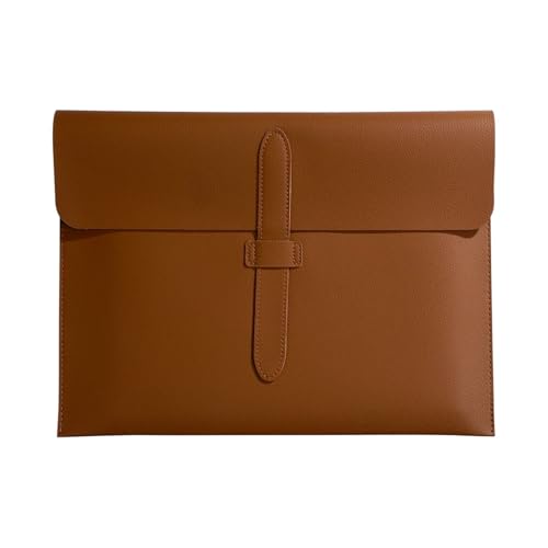 Dokumentenmappe aus PU-Leder, A4, schmal, for Büro und Reisen, unverzichtbar for Profis(Brown) von PGVXEM