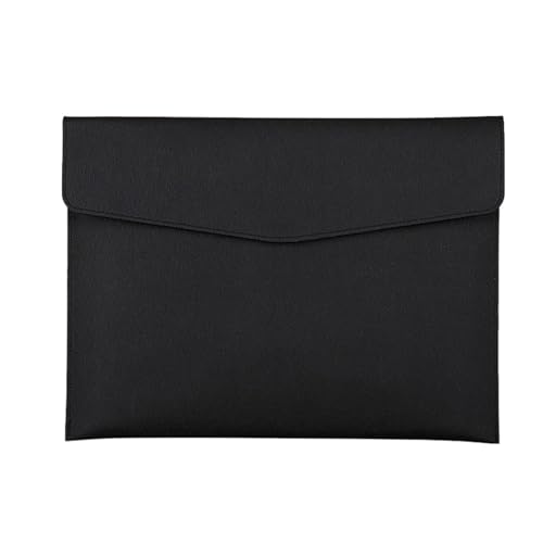 Dokumententasche aus Kunstleder, Geschäftsinformationstasche, A4-Ordner, Aufbewahrungstasche for Schul- und Bürobedarf(Black) von PGVXEM