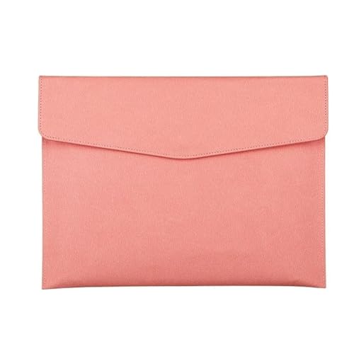 Dokumententasche aus Kunstleder, Geschäftsinformationstasche, A4-Ordner, Aufbewahrungstasche for Schul- und Bürobedarf(Pink) von PGVXEM