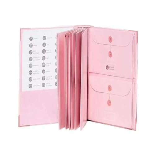 Große Kapazität Schulbedarf Hochwertige Ordner Ordner for Dokumente Bürozubehör Schreibtisch-Organizer Büroablage(One Pink Folders) von PGVXEM