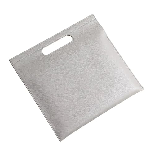 Leichte PU-Dokumententasche 12,56" × 13,34" Büro-Aktenhalter(Silver) von PGVXEM