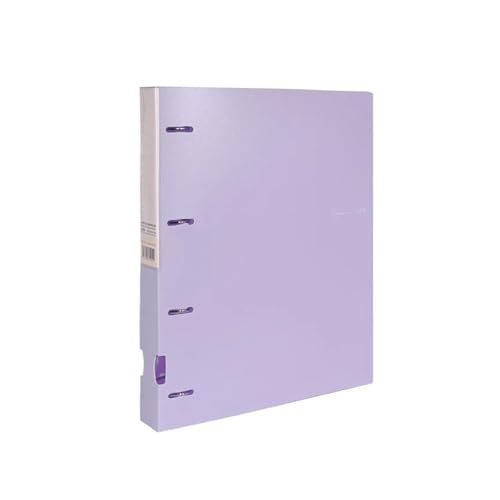 Nachfüllbarer 4-Ring-Ordner for A4-Papier. Organisieren Sie Bürodokumente, Dateien und Papiere sicher.(Purple) von PGVXEM